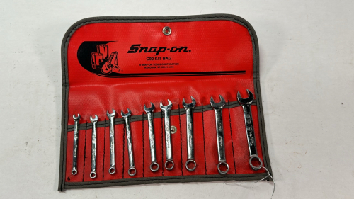 Snap-On 9 Piece SAE Stubby Wrench Set with Bag