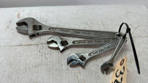 4 Blue-Point Adjustable Wrenches