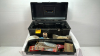 Plastic Tool Box with Contents