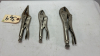 3 Pairs of Vise Grip Locking Pliers