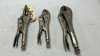 3 Pairs of Vise Grip Locking Pliers - 6