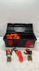 Plastic Tool Box with 5 Ratchet Straps