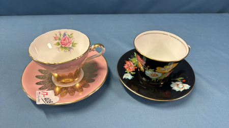 2 Aynsley Cups & Saucers