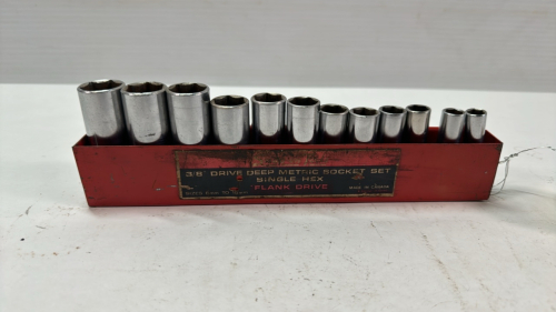 Snap-On 12 Pc. 3/8in Drive Metric Deep Socket Set