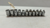 11 Assorted Snap-On & Mac 3/8in Drive SAE Sockets