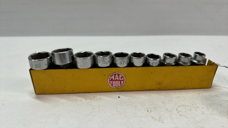 Mac & Snap-On 10 Piece Metric 6 Point Swivel Socket Set