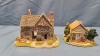 Grindley Almond Petal Platter & 5 Lilliput Lane House Figures - 9