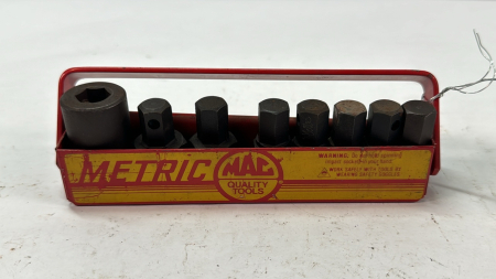 Mac 8 Piece Metric Hex 1/2in Drive Impact Inserts