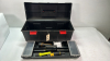 Plastic Tool Box with Contents