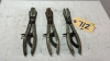 3 Pairs of Gear Wrench 145 Hose Pinch Off Pliers