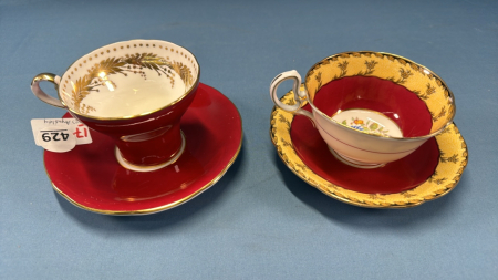 2 Aynsley Cups & Saucers