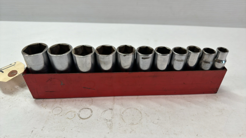 Snap-On 11 Piece SAE 1/2in Drive Deep Sockets