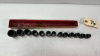Mac and Snap-On 13 Piece 1/2in Drive Metric 12 Point Sockets - 3
