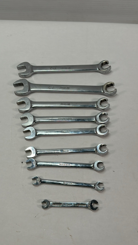 Snap-On 9 Piece SAE Open-End/Flared Nut Wrench Set