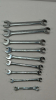 Snap-On 9 Piece SAE Open-End/Flared Nut Wrench Set - 5