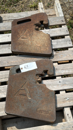 2-Allis Chalmers suitcase weights