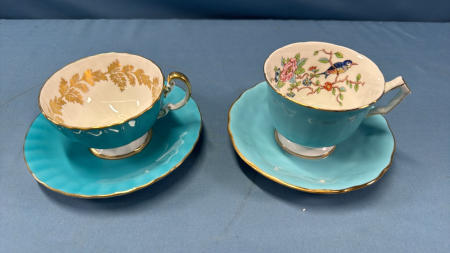 2 Aynsley Cups & Saucers