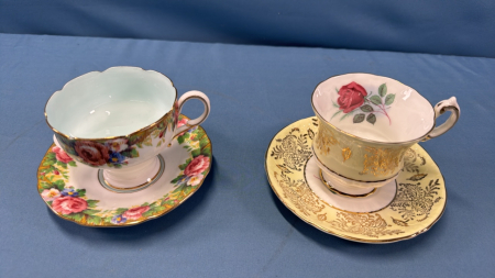 2 Paragon Cups & Saucers