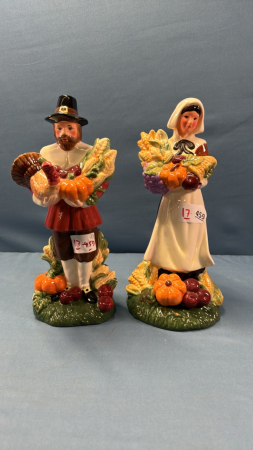 Pair of Thanksgiving Figurines