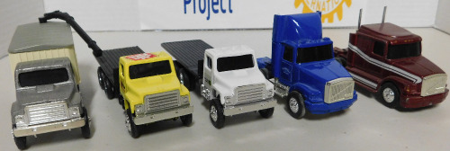 1/64 Ertl Trucks, 5 pcs