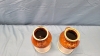 2 China Milk Can Style Pieces -7" High - 5