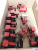 1/64 Ertl Lot of 14 Case IH Tractors, Implements