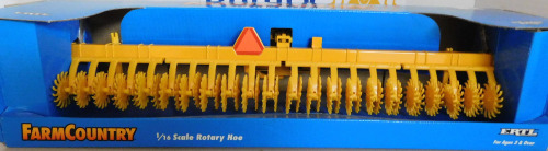 1/16 Rotary Hoe, Yellow, NIB, Stock # 2002