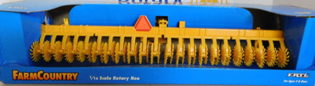 1/16 Rotary Hoe, Yellow, NIB, Stock # 2002