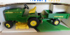 1/16 Ertl JD Lawn Tractor & Trailer, NIB