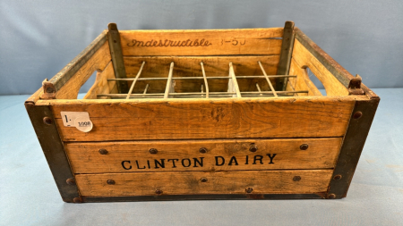 Clinton Dairy With 24 Half Pint Milk Crate