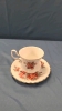 4 Cups & Saucers and Gibson's Tea Pot on a Glass Tray - 12