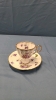 4 Cups & Saucers and Gibson's Tea Pot on a Glass Tray - 18