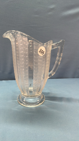 EAPG Fish Scale 9in High Pitcher