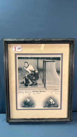 Autographed Johnny Bower Print - 12in x 15in