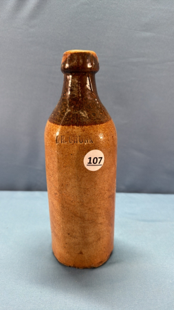 Dr. Cronk 10in High Pottery Bottle