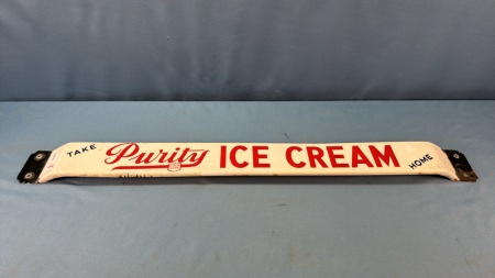 Purity Ice Cream Porcelain Door Push - 32in