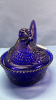 Cobalt Blue Westmoreland Glass Hen on the Nest - 7