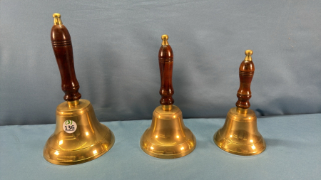 Set of 3 Brass Bells