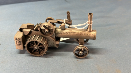 Pewter Case Steam Engine - 6in Long