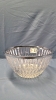 3 Glass Bowls with Chrome Edges -9", 8" and 4" Wide - 2