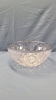 3 Glass Bowls with Chrome Edges -9", 8" and 4" Wide - 5