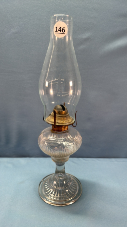 Icicle Pattern Coal Oil Lamp