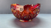 Red Carnival Glass Bowl - 2