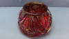 Red Carnival Glass Bowl - 6