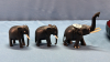 6 Ebony Elephants -3 Have Broken Tusks - 5