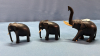 6 Ebony Elephants -3 Have Broken Tusks - 7