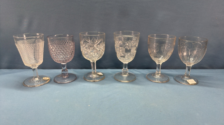 6 Vintage Goblets -See Notes