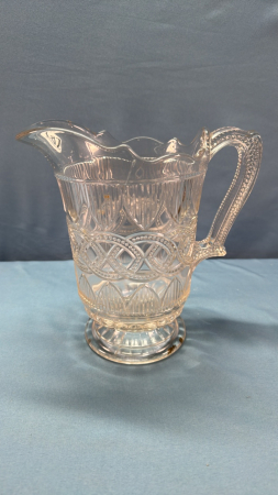 Vintage Glass Water Pitcher