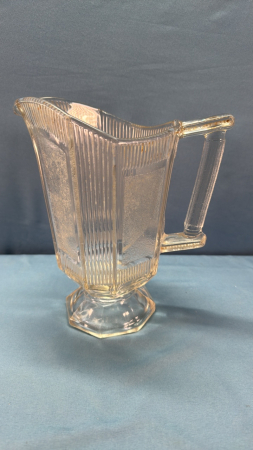 Vintage Glass Water Pitcher