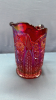 Carnival Red Glass Water Pitcher - 2